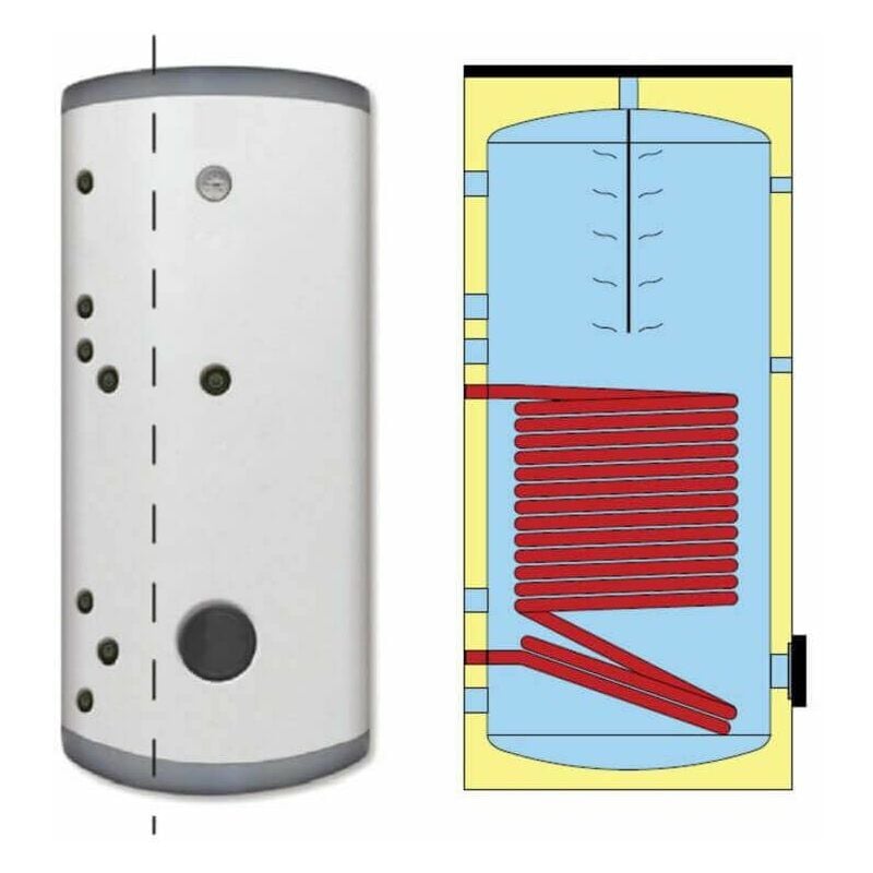 FCS - Ballon ecs solaire Onsen - 1 échangeur - 300L