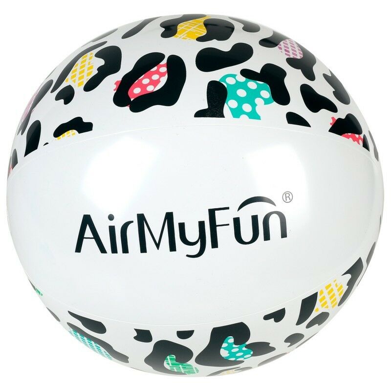 Ballon Gonflable ø28 cm pour Piscine & Plage, Accessoire d'Eau - Design Léopard - Multicolore