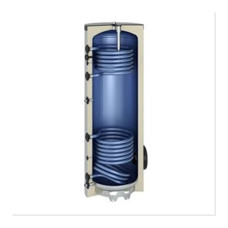 Ballon sanitaire acier 300 litres 2 serpentins 1760x610 Classe A+