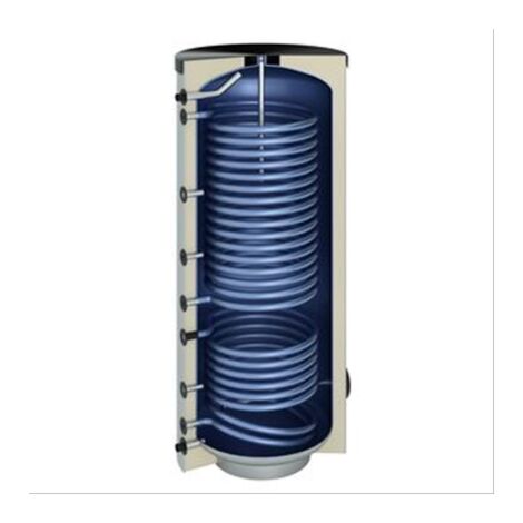 Ballon sanitaire acier 400 litres 2 serpentins  dont 1 spécial pom