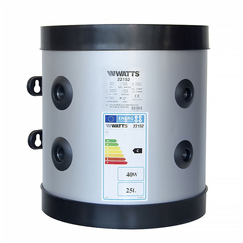 Ballon tampon 25L pour systèmes primaires de pac et de refroidissement Watts