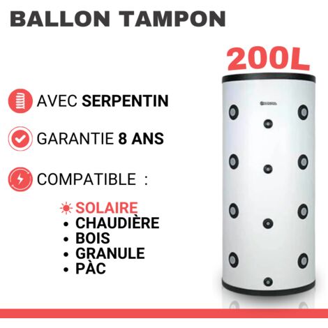 Ballon tampon avec échangeur Kospel 200 à 500 Litres