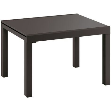 Balmoral,  Tavolo allungabile con top in vetro temperato Grigio (83cm X 120/175/230 /290/350cm H. 75cm)  Duzzle