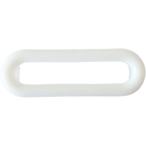 Balneo Anneau pour lavabo avec bouchon de trop-plein ovale blanc