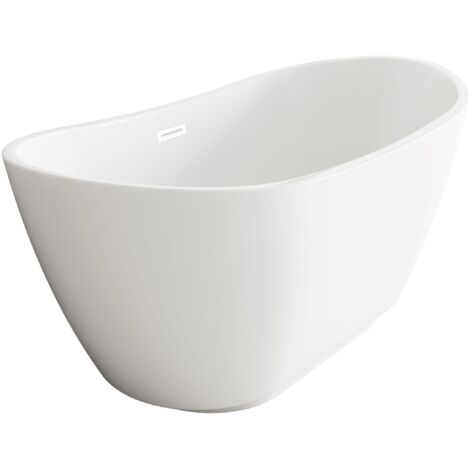 Balneo Baignoire autoportante 170x72cm, accessoires blanc, Acrylique thermoformé 3.5mm, avec pieds réglables, PARMA