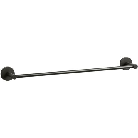 BALNEO - barre porte-serviettes en acier inox anthracite Gun Metal - porte-serviettes 60 cm QUBE inoxydable - barre de salle de bain