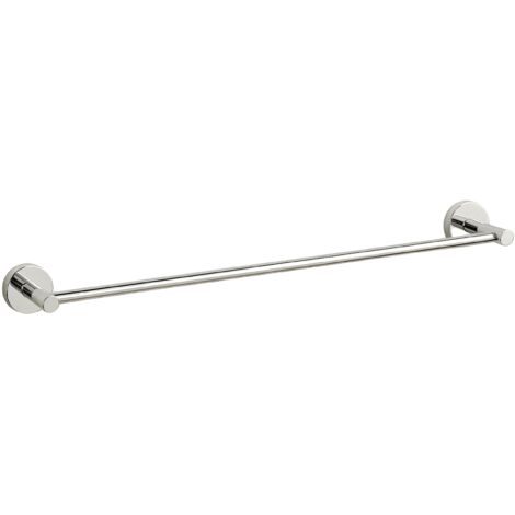 BALNEO - barre porte-serviettes en acier inox argenté chromé - porte-serviettes 60 cm QUBE inoxydable - barre de salle de bain