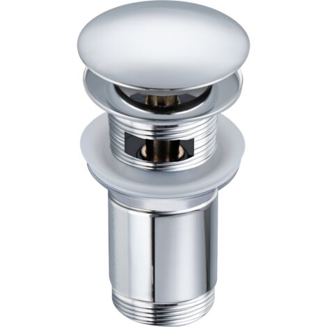 Balneo Bonde clic-clac avec trop-plein, pour lavabo, finition chrome, laiton