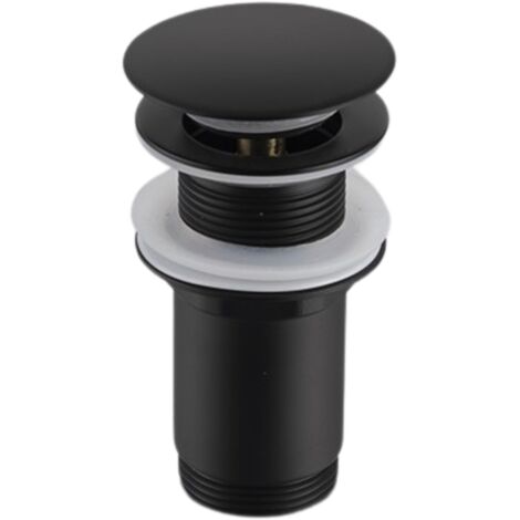 Balneo Bonde clic-clac sans trop-plein, pour lavabo, finition noir, laiton