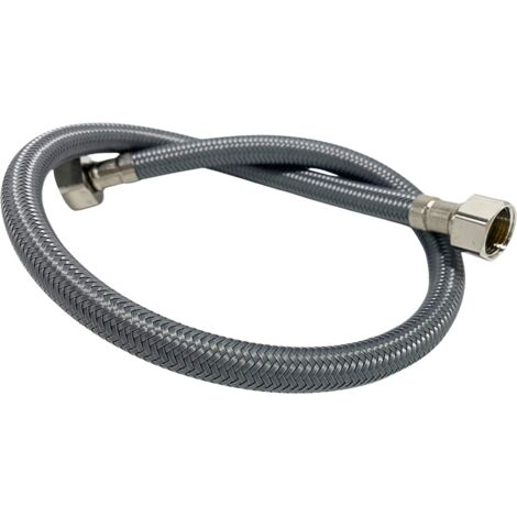 Balneo Flexible d’alimentation 3/8" x 3/8" 60 cm gris tuyau PEX avec tresse