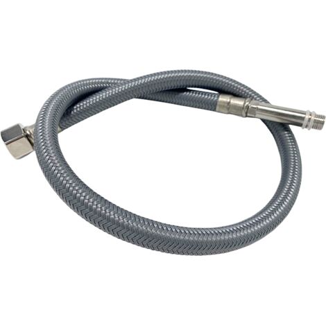 Balneo Flexible de raccordement pour robinet 3/8 x M10 50 cm tuyau PEX gris durable