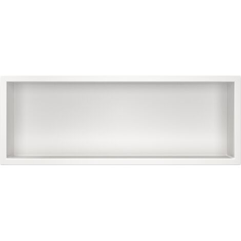 BALNEO - niche murale 60x20x10 cm blanche en acier inoxydable WALL-BOX - étagère de salle de bain