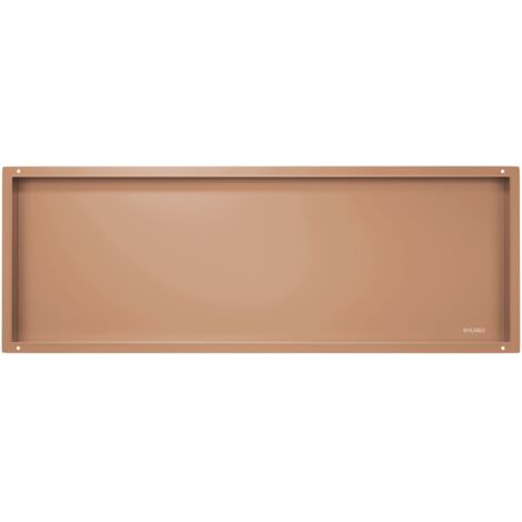 BALNEO - niche murale 90x30x10 cm cuivrée en acier inoxydable WALL-BOX NO RIM - étagère murale encastrée sans cadre