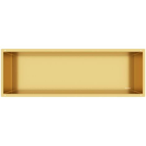 BALNEO - niche murale 90x30x10 cm dorée en acier inoxydable WALL-BOX NO RIM - étagère murale encastrée sans cadre