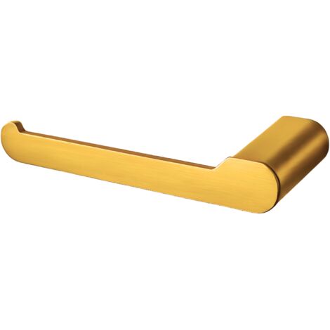 BALNEO - porte-papier toilette en acier inox doré - dérouleur QARX inoxydable - support papier WC en métal