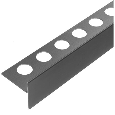 Balneo Profil de sol incliné droit pour receveur 120 cm Gun Metal graphite en acier inoxydable