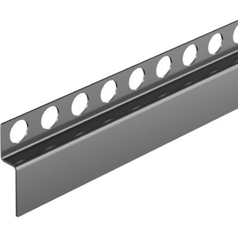 Balneo Profil de sol incliné frontal pour receveur 130 cm Gun Metal graphite en acier inoxydable