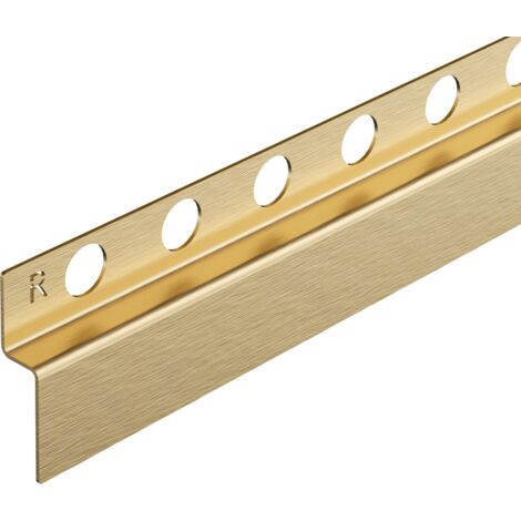 Balneo Profilé murale inclinée à droite pour douche 120cm, acier inoxydable, finition gold, Pente de 1,5%