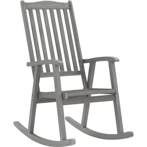 Baloiço silla acati madera masiva gris
