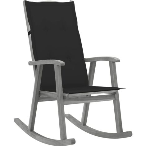 Baloiço silla con almohadillas Acacia Massive Grey - 252902