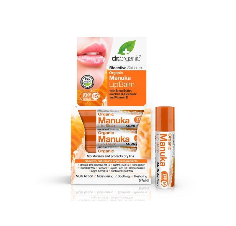 

Bálsamo labial Miel de Manuka Dr. Organic, 5.7ml