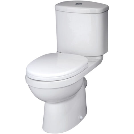 Balterley Churnet Pan Cistern and Soft Close Seat 780mm x 375mm x 640mm - White
