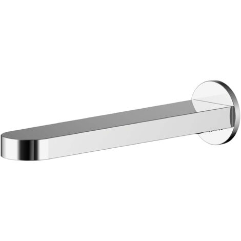 Balterley Consall Contemporary Bathroom Round Wall Mounted Bath Spout, 45mm, Chrome