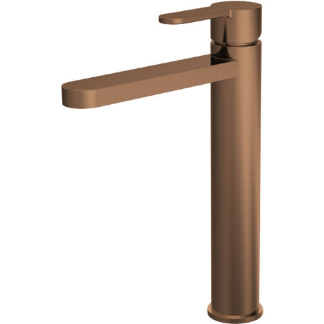 Balterley Consall Round High-Rise Mono Basin Mixer Tap - Brushed Bronze