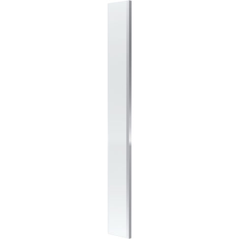 Balterley Drakelow 8mm Toughened Safety Glass Wetroom Return Screen: 215mm x 1850mm, Polished Chrome