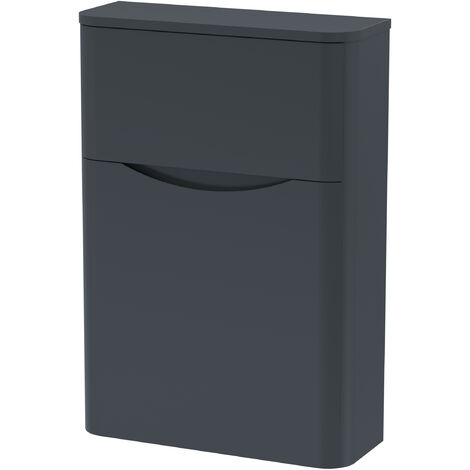 Balterley Dunwood Bathroom Floor Standing Concealed Cistern Toilet Unit, Dark Grey, 550mm