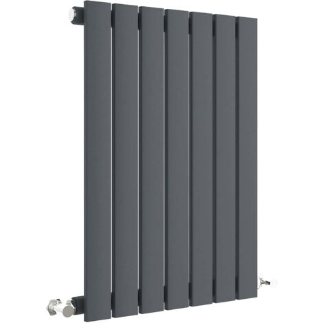 Balterley Edingale Square Horizontal Single Panel Radiator, 600mm x 412mm - Anthracite