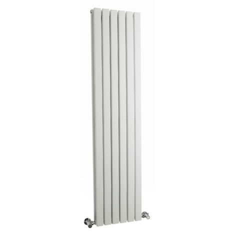 Balterley Edingale Square Vertical Double Panel Radiator, 1500mm x 354mm - Satin White