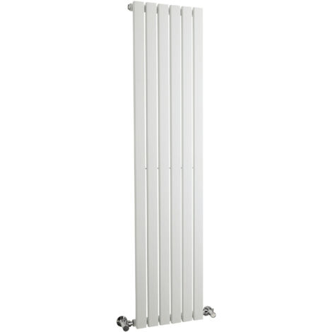 Balterley Edingale Square Vertical Single Panel Radiator, 1500mm x 354mm - Satin White