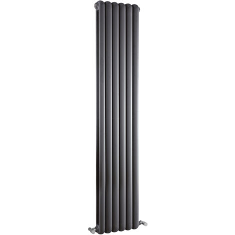 Balterley Huddlesford Vertical Double Panel Radiator, 1800mm x 383mm - Anthracite