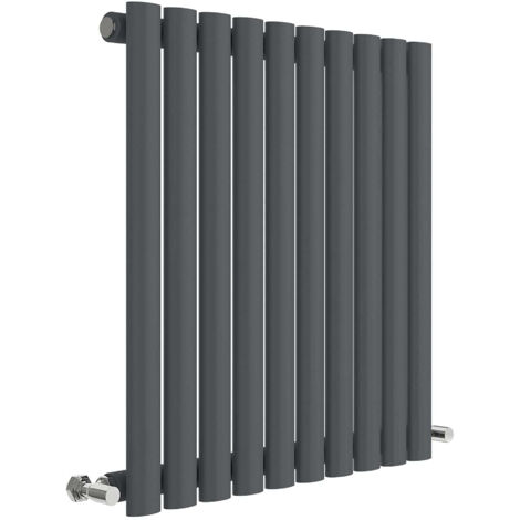 Balterley Pattingham Horizontal Single Panel Radiator, 600mm x 586mm - Anthracite