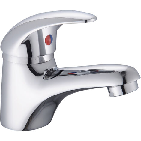 Balterley Pipehill Single Lever Mono Basin Mixer Tap with Push Button Waste - Chrome