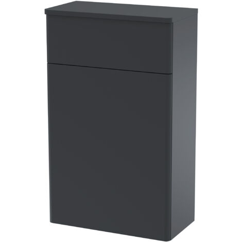 Balterley Swynnerton Traditional Bathroom Floor Standing Concealed Cistern WC Toilet Unit, Dark Grey, 500mm