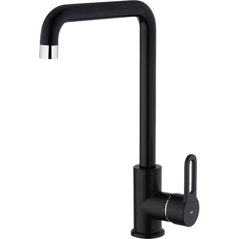 Mitigeur évier Baltic noir - Essebagno