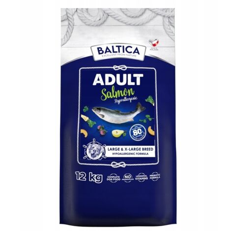 BALTICA EXCELLENT Junior Salmon Hypo Trockenfutter für Hunde. L/XL 12 kg