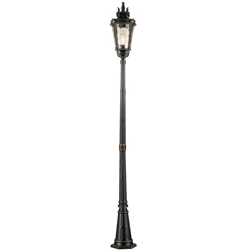 Baltimore - 1 Light Large Outdoor Lamp Post Weathered Bronze IP44, E27 - Elstead