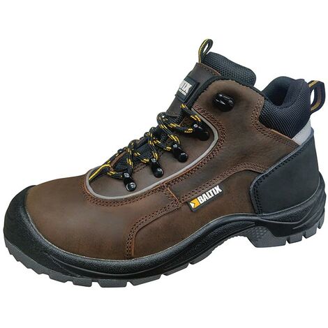 BALTIX Scarponcino Alto PATTON S3 SRC n°39 in Pelle con Punta Acciaio