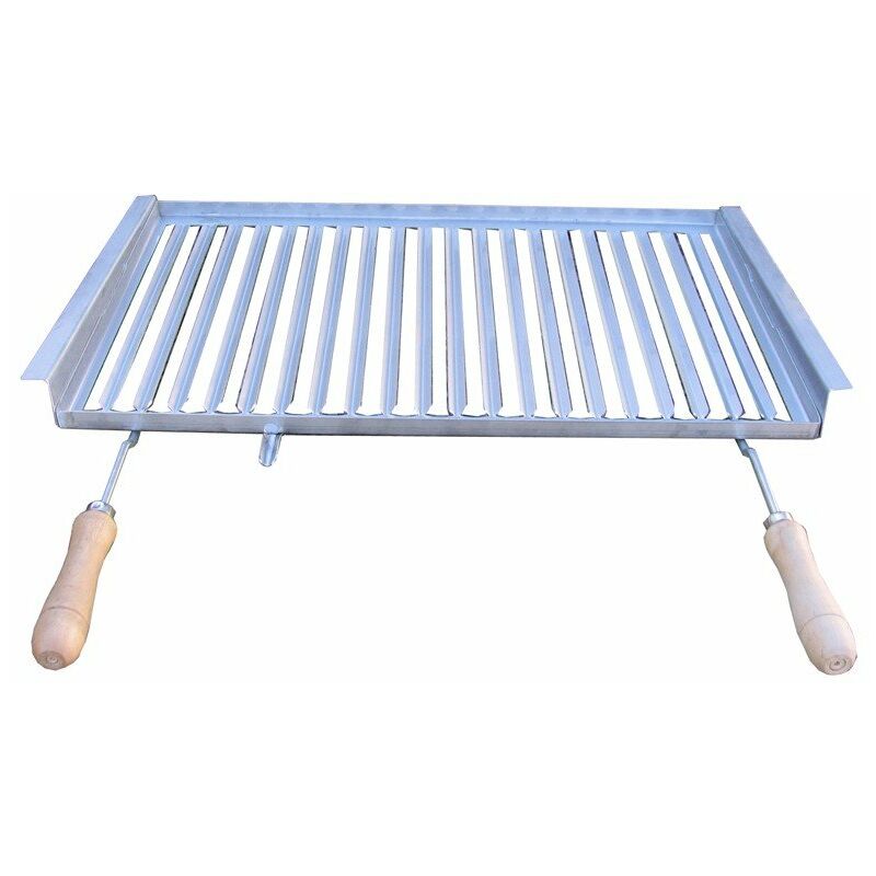 

Parrilla inox con guias y mangos 54 cm - Baluja