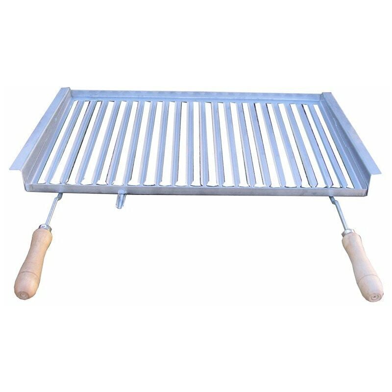 

Parrilla inox con guias y mangos 72 cm - Baluja