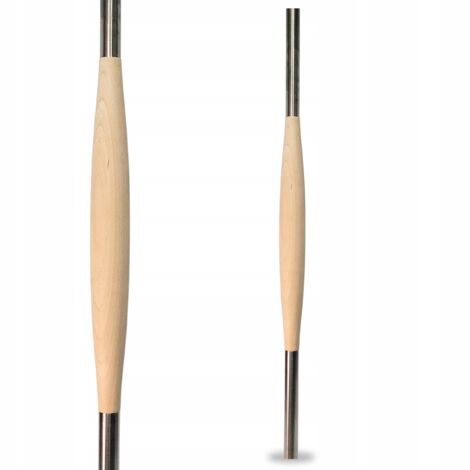 Baluster - 90 cm - Buche - Edelstahl - Elegantes, langlebiges Design