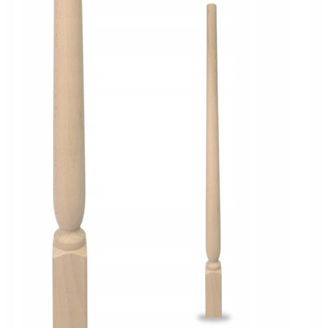 Baluster - 90 cm - Buche - Elegantes Design - Sicher und langlebig