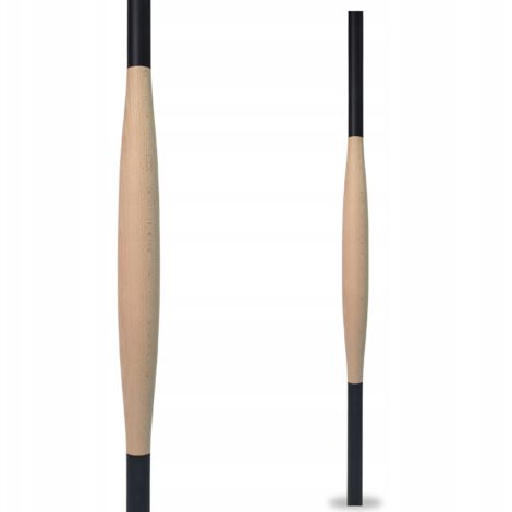 Baluster - 90 cm - Buche - Schwarzer Edelstahl - Modernes, elegantes Design