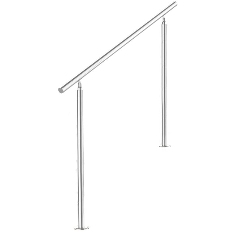 Balustrade Rod Balustrade Main Courante acier inoxydable 80 cm V2Aox