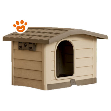 BAMA CUCCIA BUNGALOW PER ANIMALI CANE GATTO 89 X 75 X 62 CM BEIGE MEDIUM