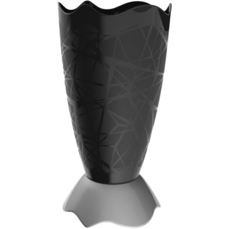 BAMA DROP PORTA OMBRELLI IN PLASTICA BICOLOR GRIGIO E NERO