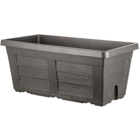 BAMA FIORIERA EFFETTO LEGNO ANTRACITE 100 X 44 X H40 CM